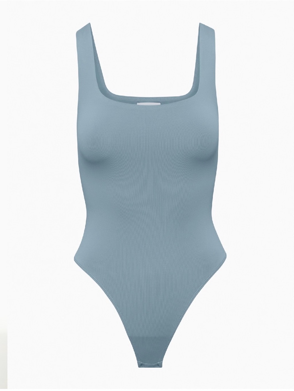 Aritzia Babaton Light Blue Square-Neck Bodysuit Essential Basic Minimalist